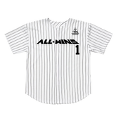 All Wins Striped Baseball Jersey